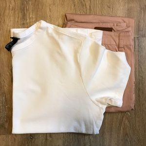 H&M Premium Cotton Tee (White/Medium)